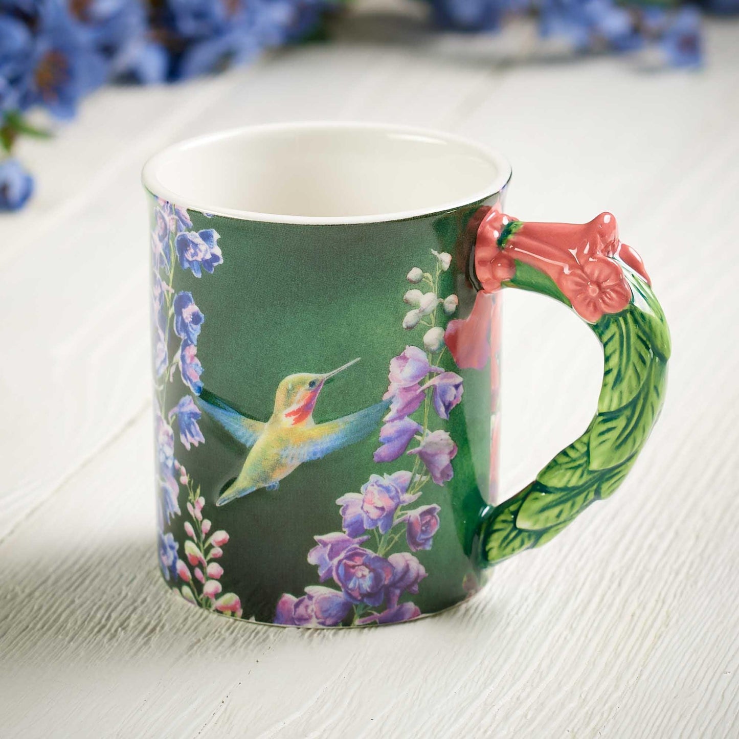 Blue Note—Hummingbird Sculpted Mug - Wild Wings
