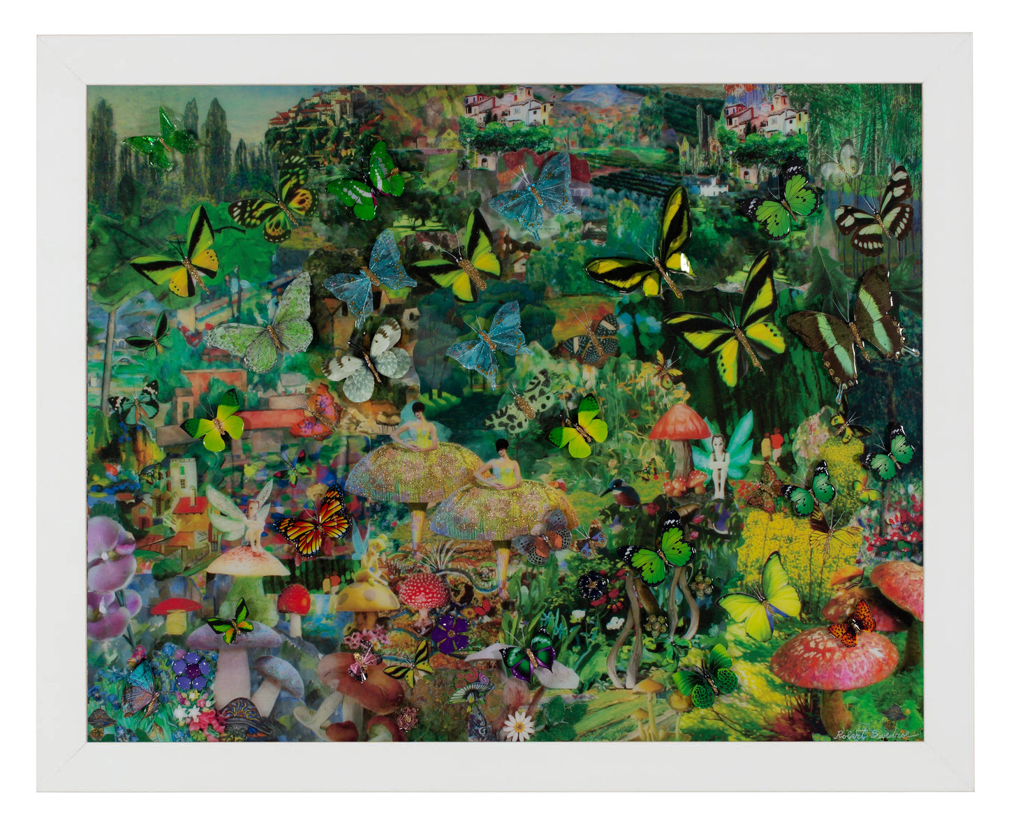 155230_Mushroom Dancers In A Butterfly Forest_11x14_FRA_White.jpg