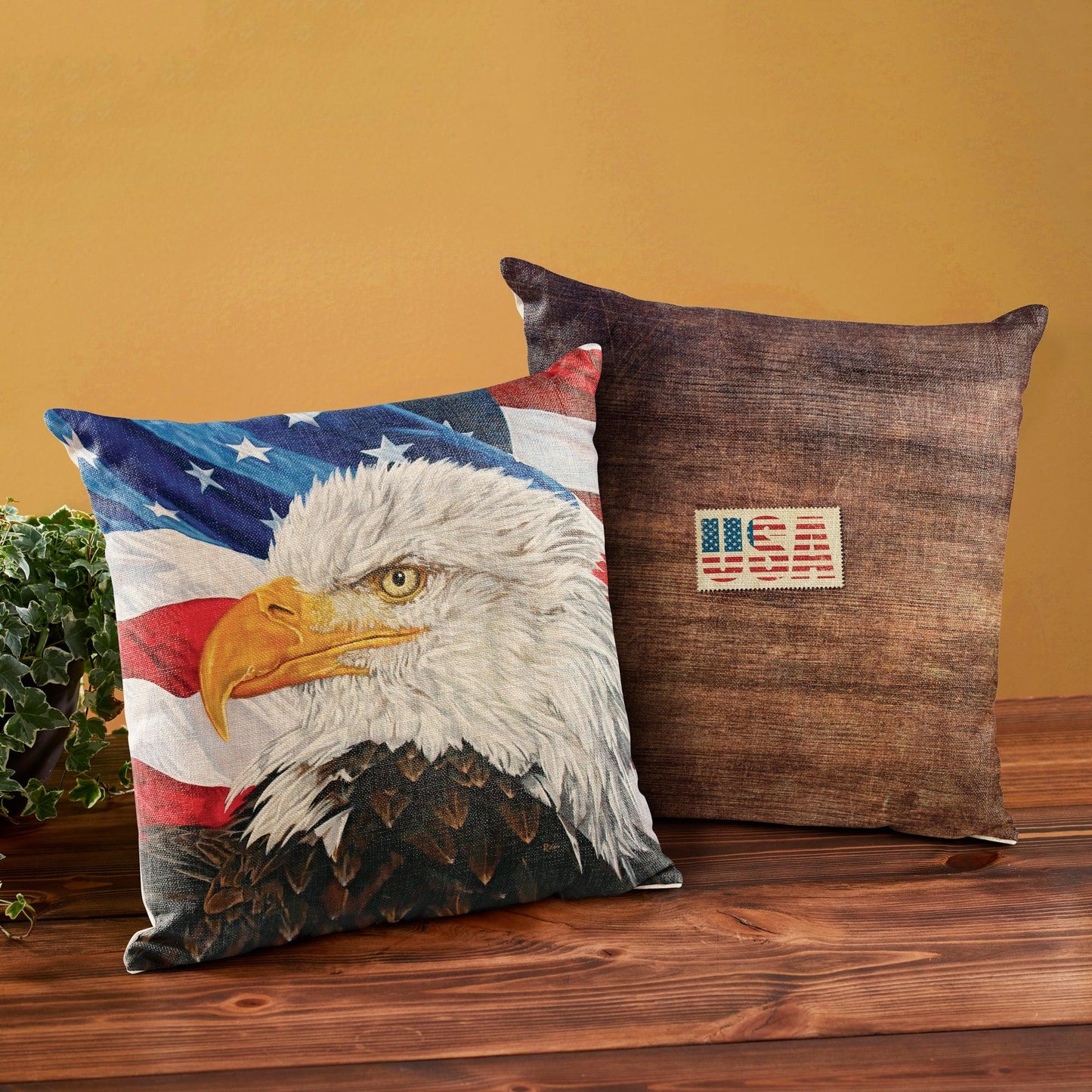 Freedom - Bald Eagle 18" Decorative Pillow - Wild Wings