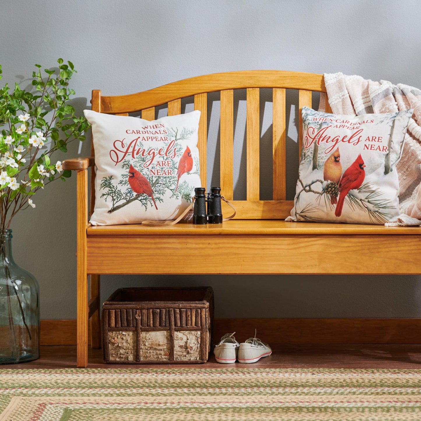 Angels are Near - Cardinals 18" Decorative Pillow - Wild Wings