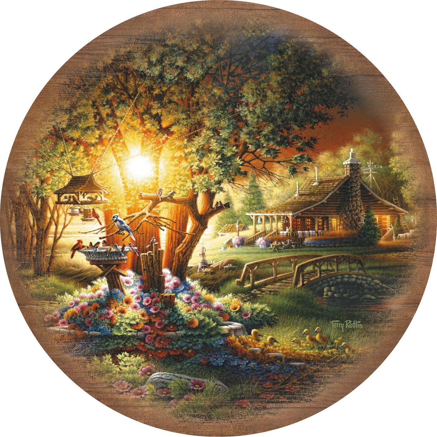 The Colors of Spring Lazy Susan Turntable - Wild Wings