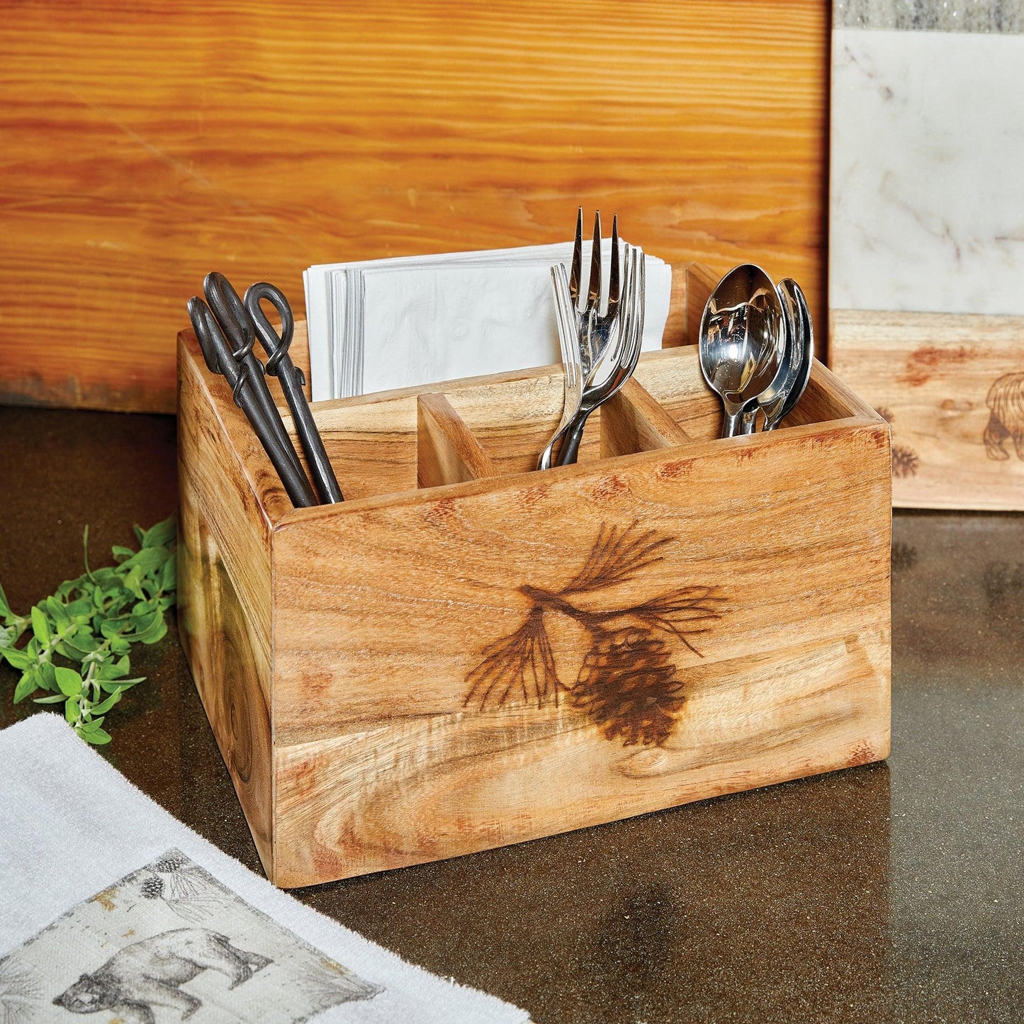 Woodland Bear Utensil Caddy - Wild Wings