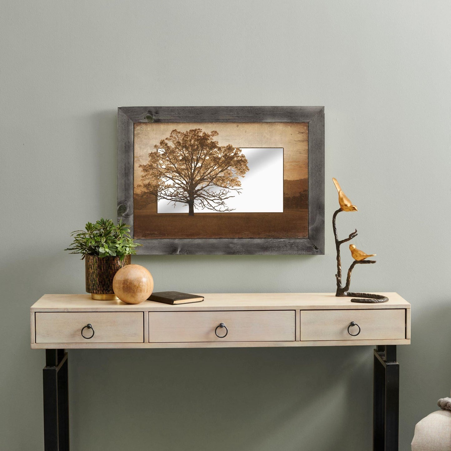 Twilight - Tree Large Decorative Mirror - Wild Wings
