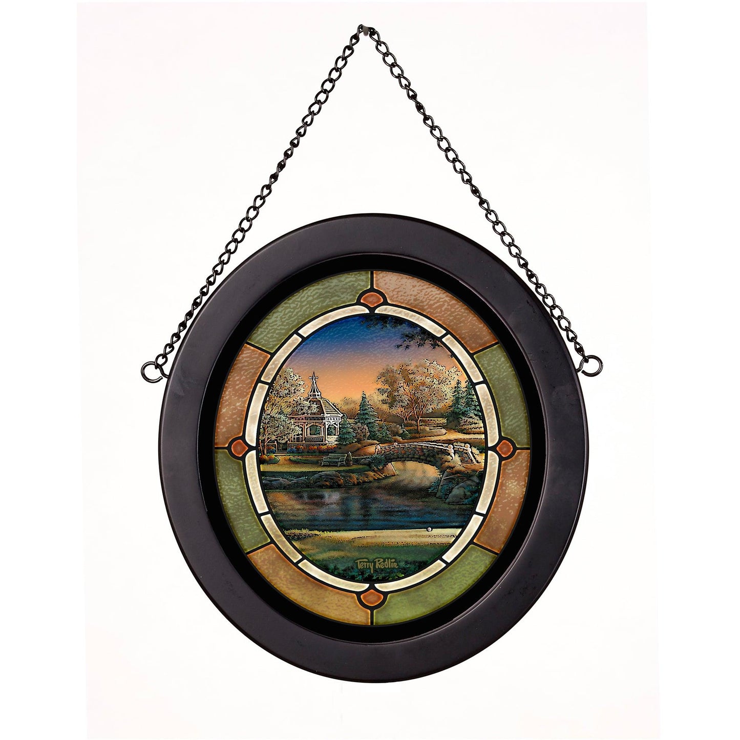 Summer on the Green II Stained Glass Art - Wild Wings