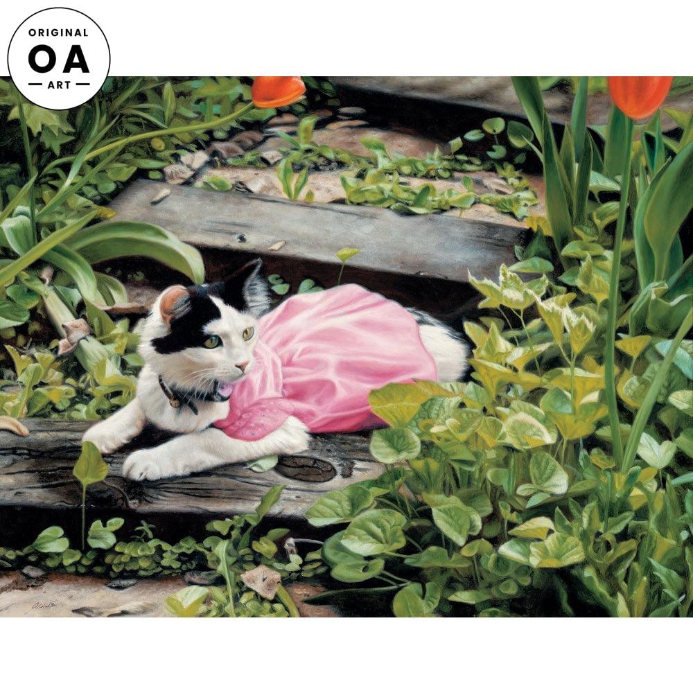 Baby Escapes—Cat Original Oil Painting - Wild Wings