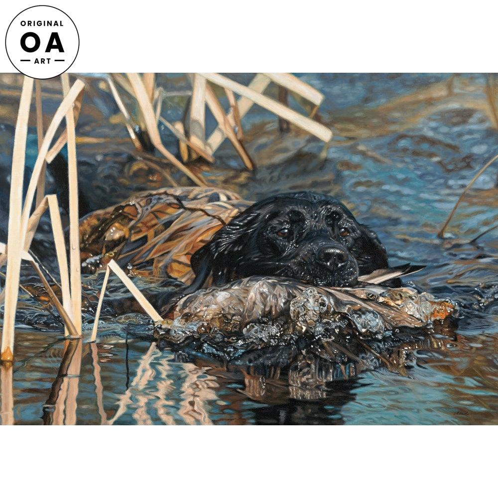 Dress For Success—Lab Original Oil Painting - Wild Wings