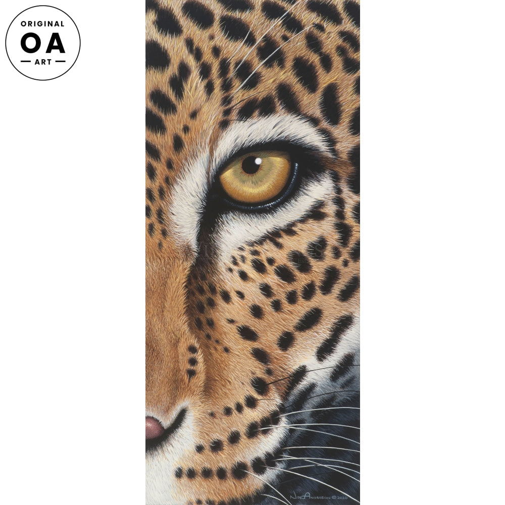 You've Been Spotted—Leopard Original Gouache Painting - Wild Wings