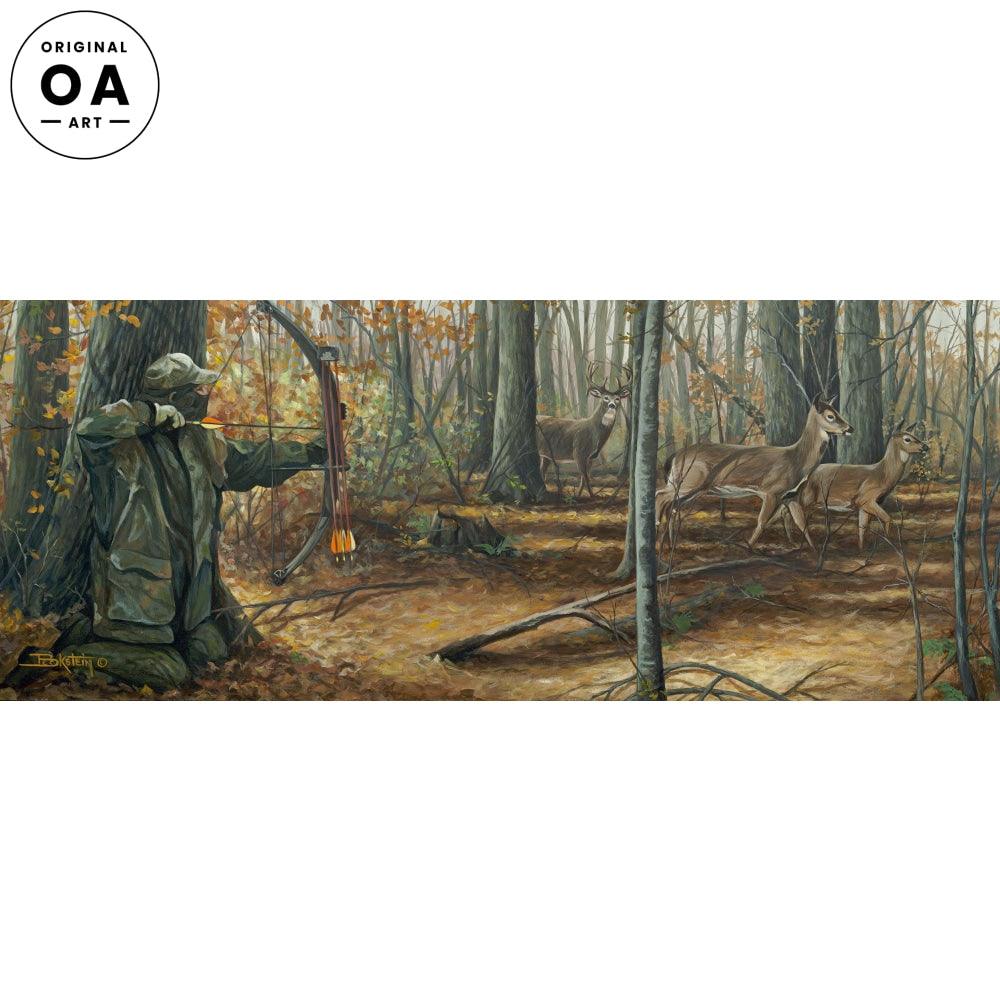 The Buck Stops Here—Deer Hunting Original Acrylic Painting - Wild Wings