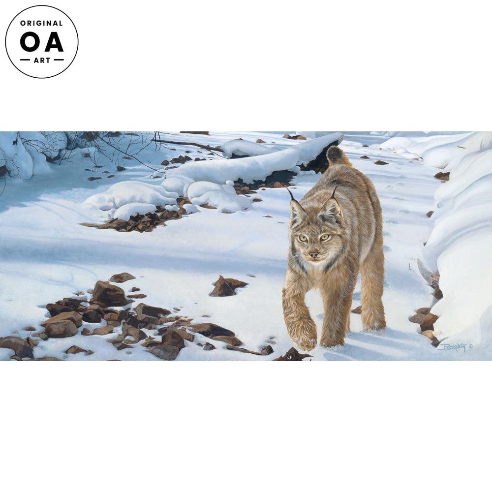 Morning Stroll—Lynx Original Acrylic Painting - Wild Wings