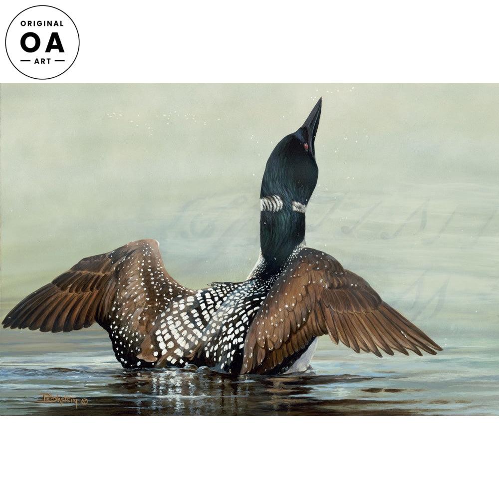 Music on the Lake—Loons Original Acrylic Painting - Wild Wings