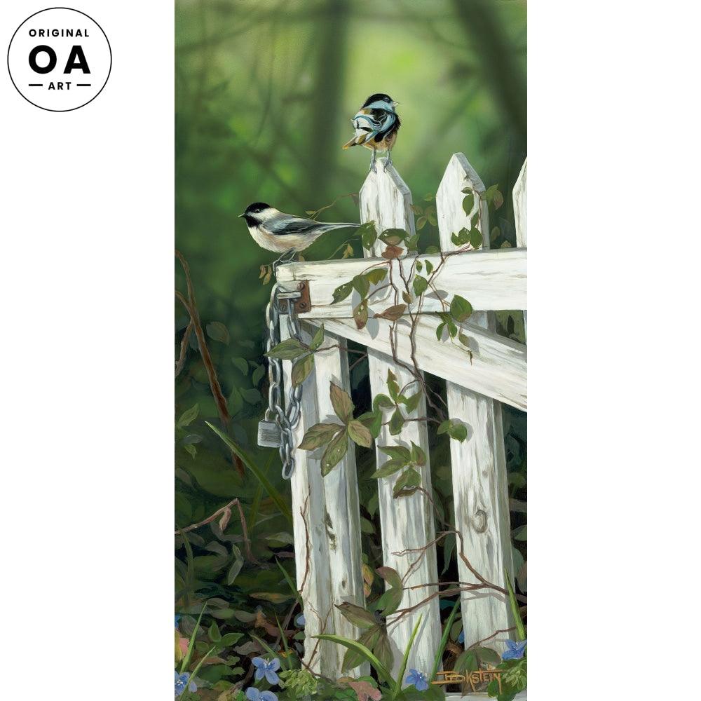 My Little Chickadee Original Acrylic Painting - Wild Wings