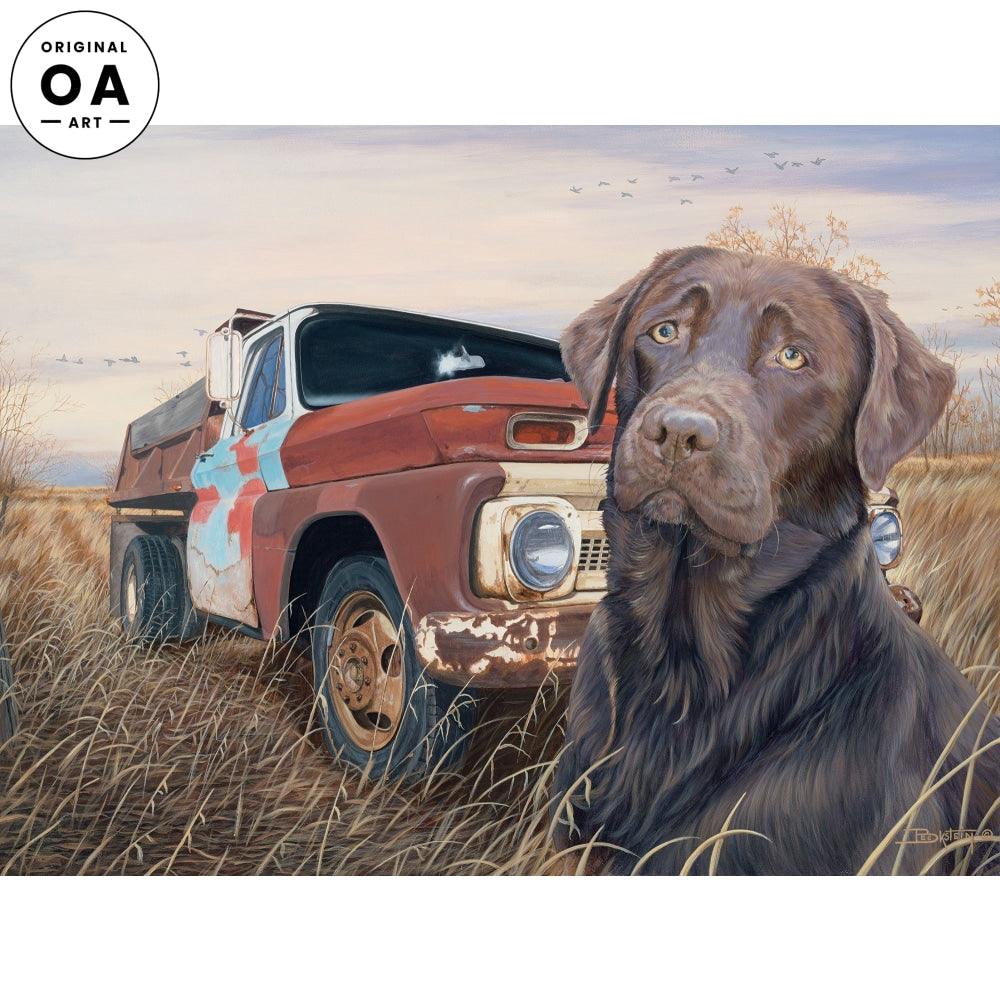 Old Faithful—Chocolate Lab Original Acrylic Painting - Wild Wings
