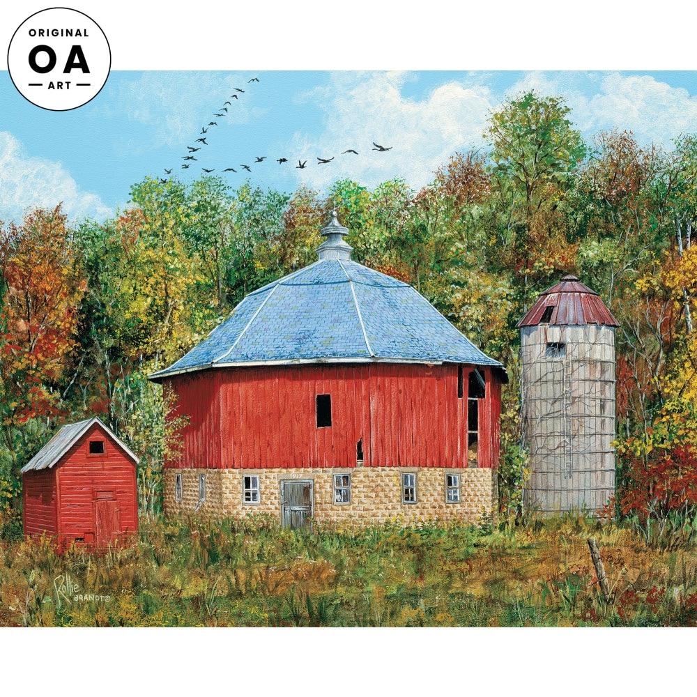 A Century of Autumn Original Acrylic Painting - Wild Wings