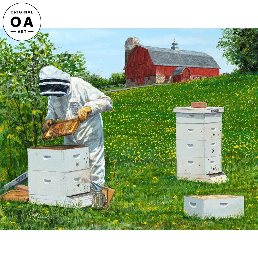 All The Buzz Bee Farm Original Acrylic Painting - Wild Wings