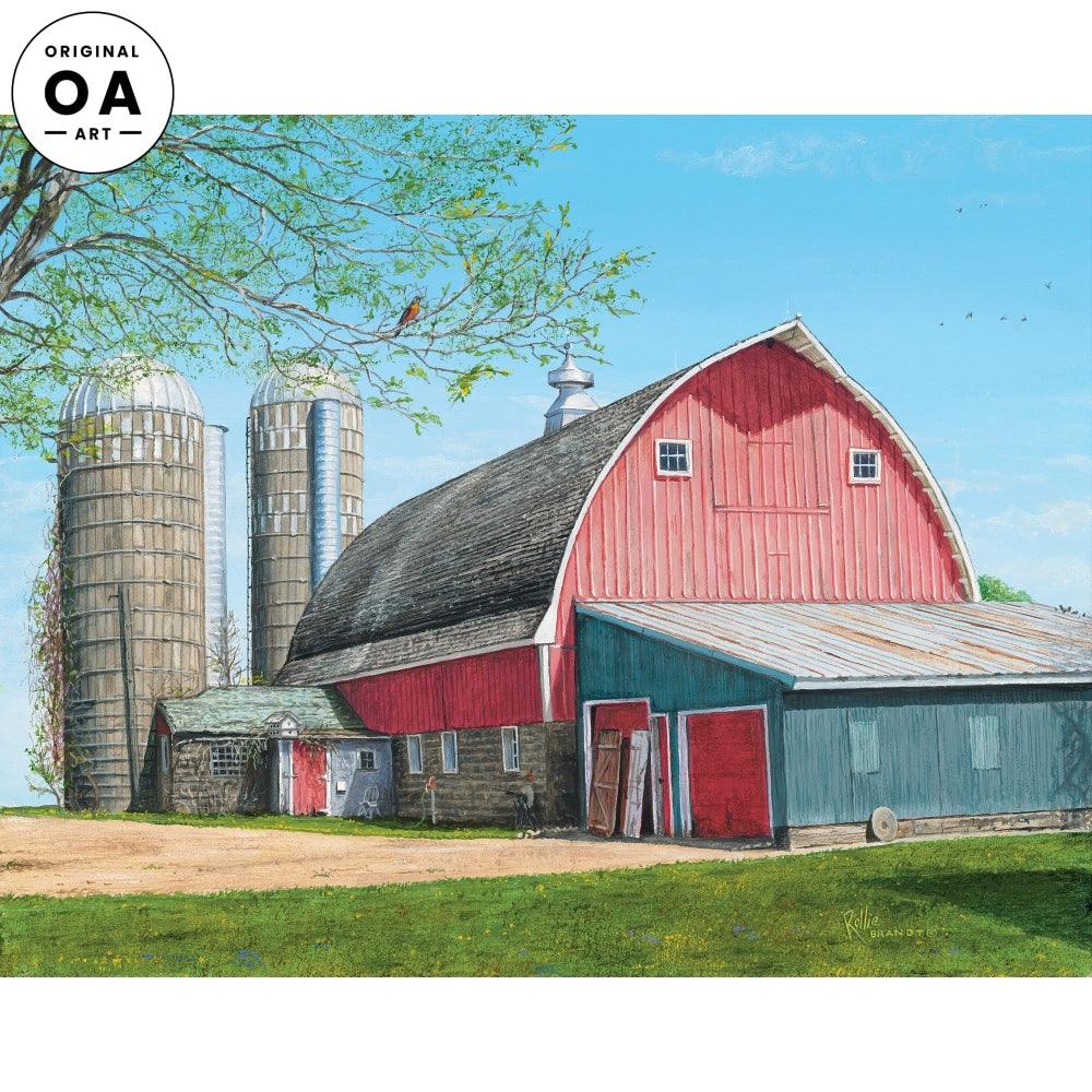 Rose & Henry's Place—Barn Original Acrylic Painting - Wild Wings