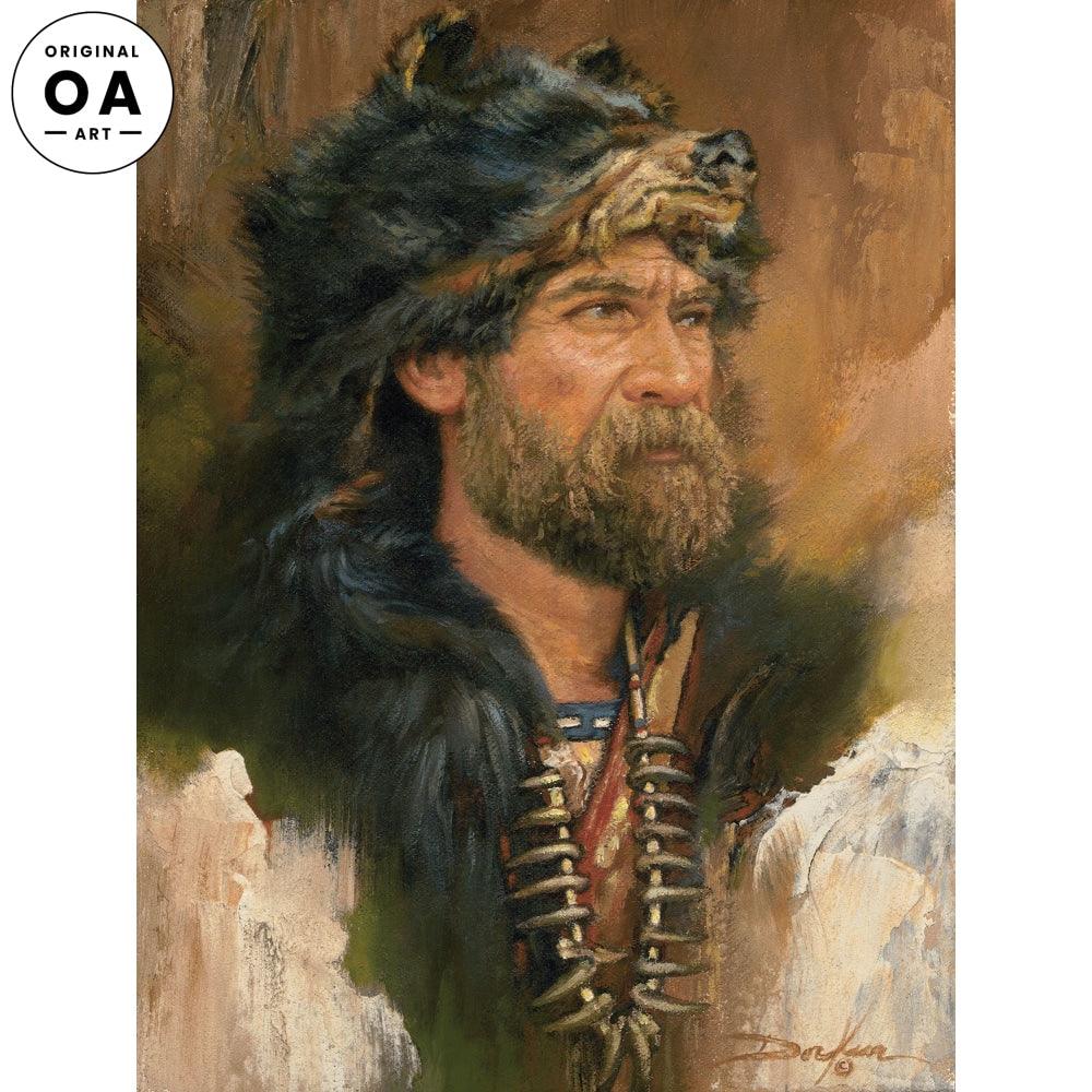 Bear Man Original Oil Painting - Wild Wings