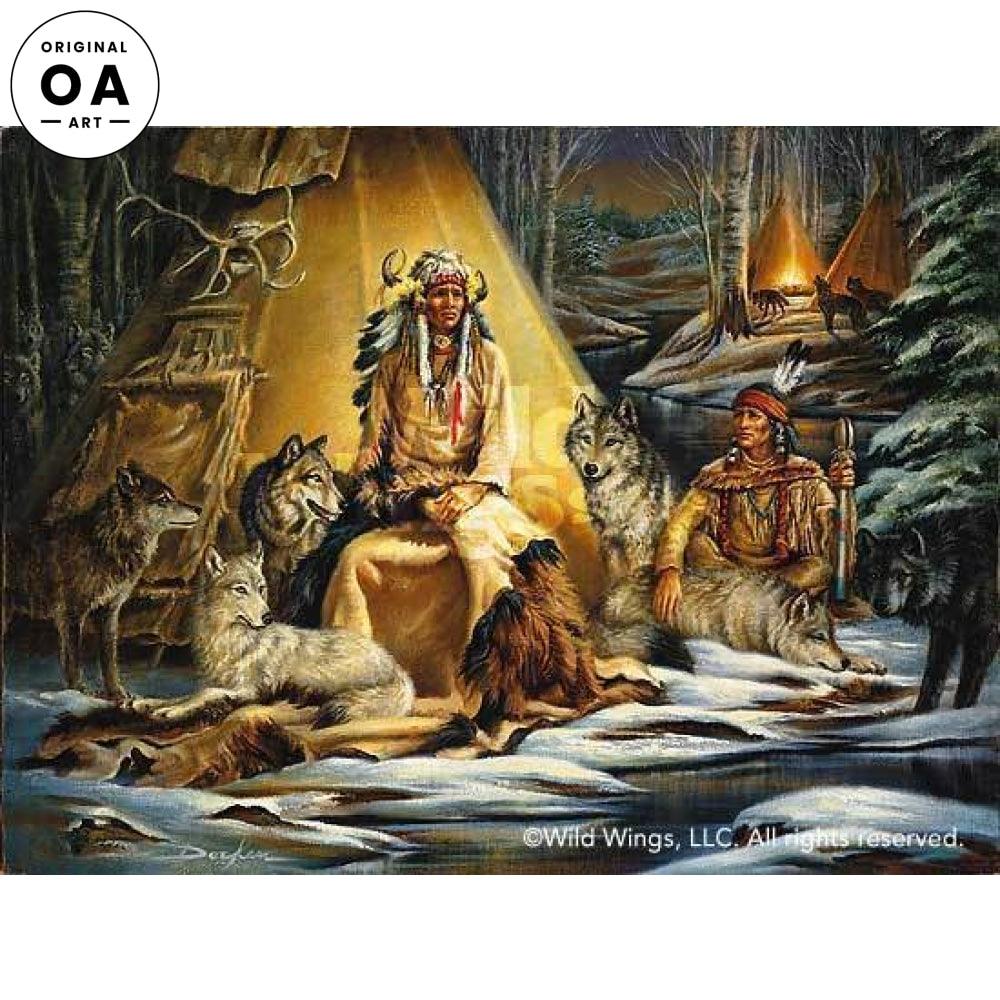 Mystic Meetings Original Oil Painting - Wild Wings