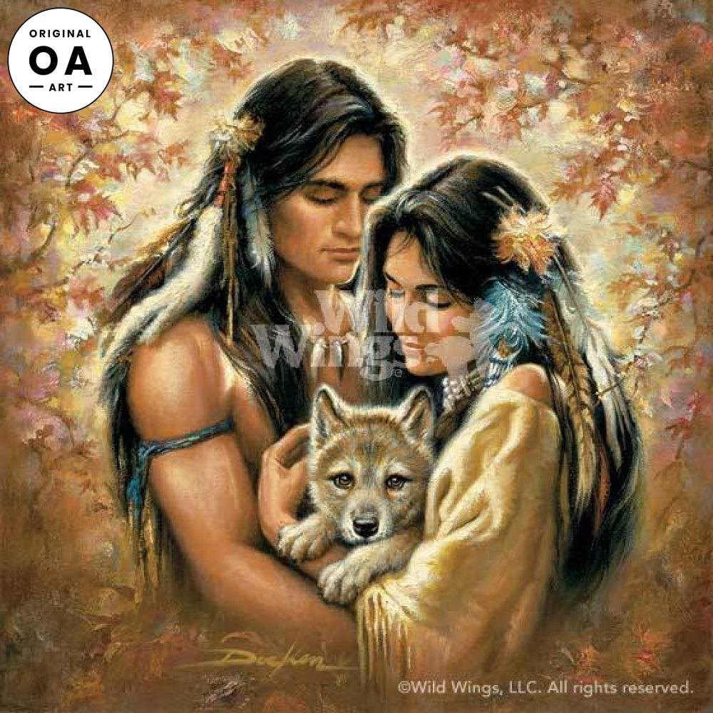 Tender Hearts Original Oil Painting - Wild Wings