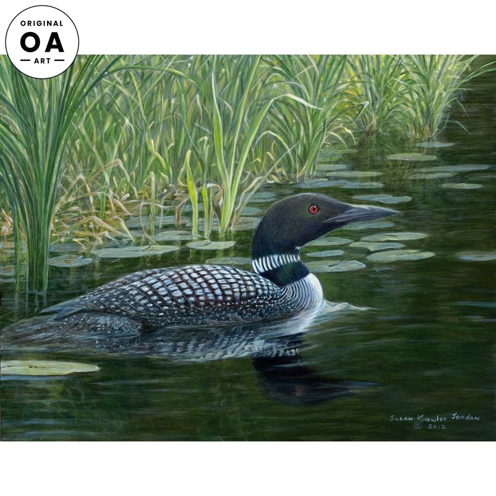 Lakeside— Loon Original Acrylic Painting - Wild Wings