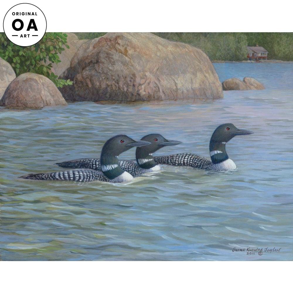 Summer Refuge—Loon Original Acrylic Painting - Wild Wings