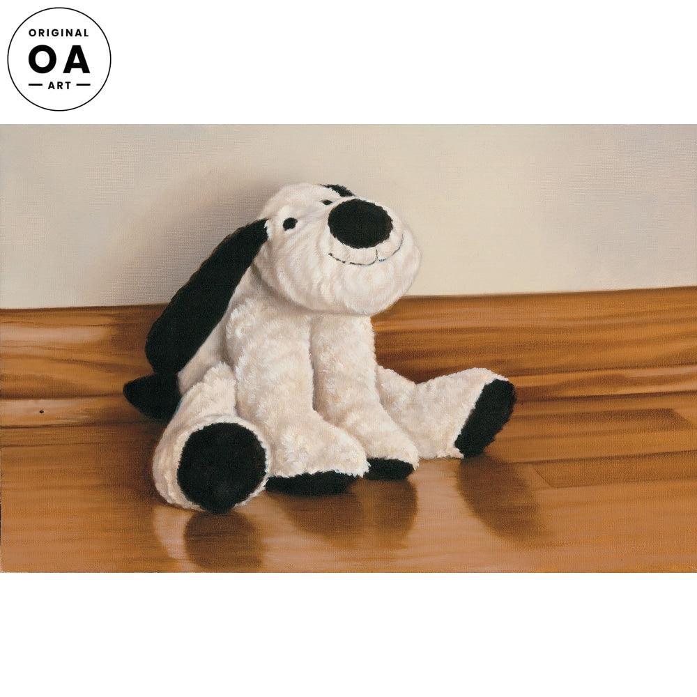 Happy Dog—Stuffed Toy Original Oil Painting - Wild Wings