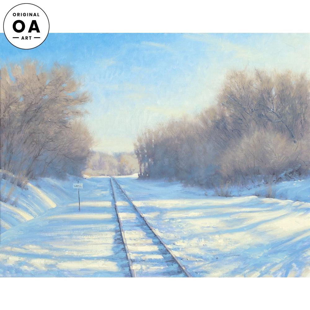 Next Stop—Railroad Tracks Original Acrylic Painting - Wild Wings