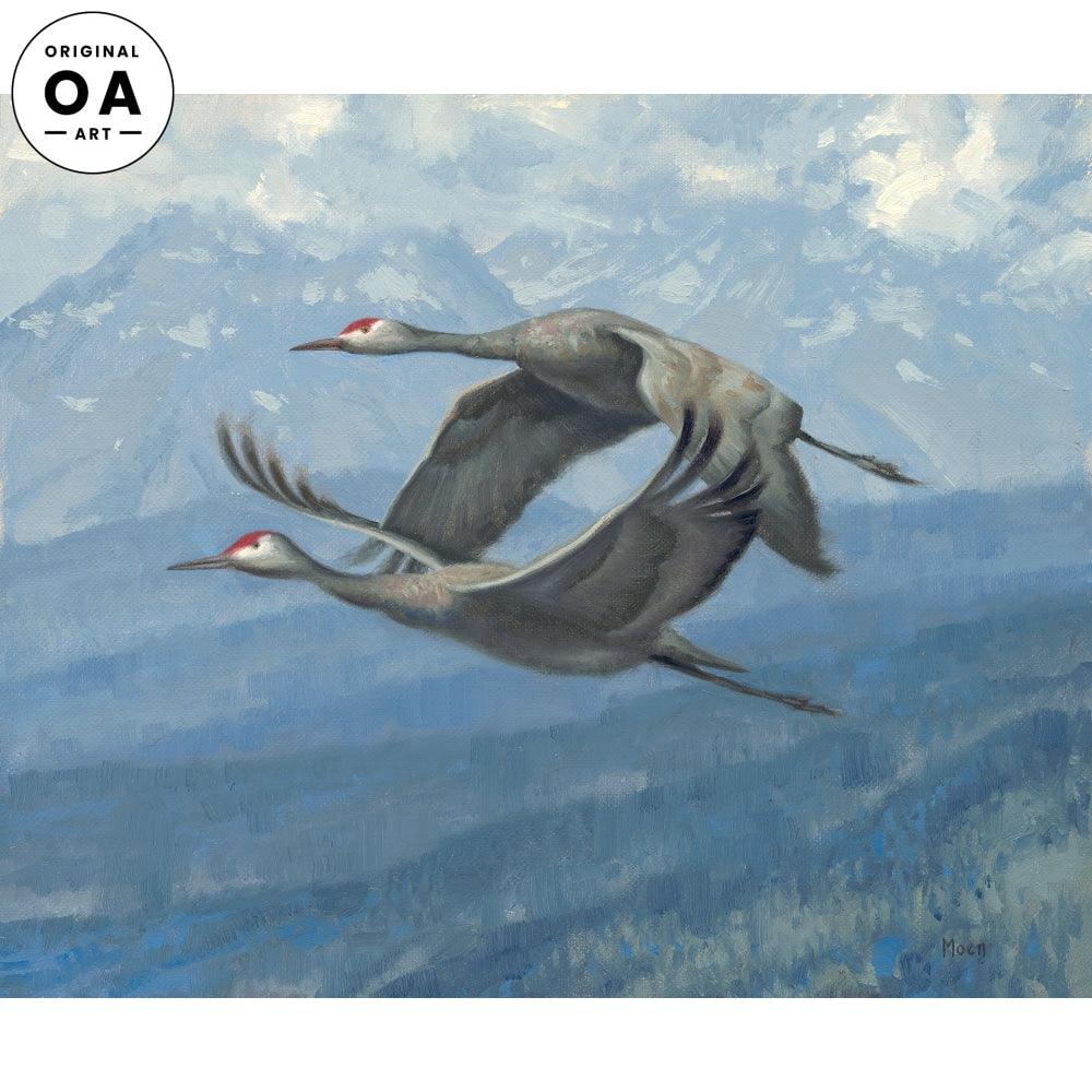 Yin & Yang Original Oil Painting - Wild Wings