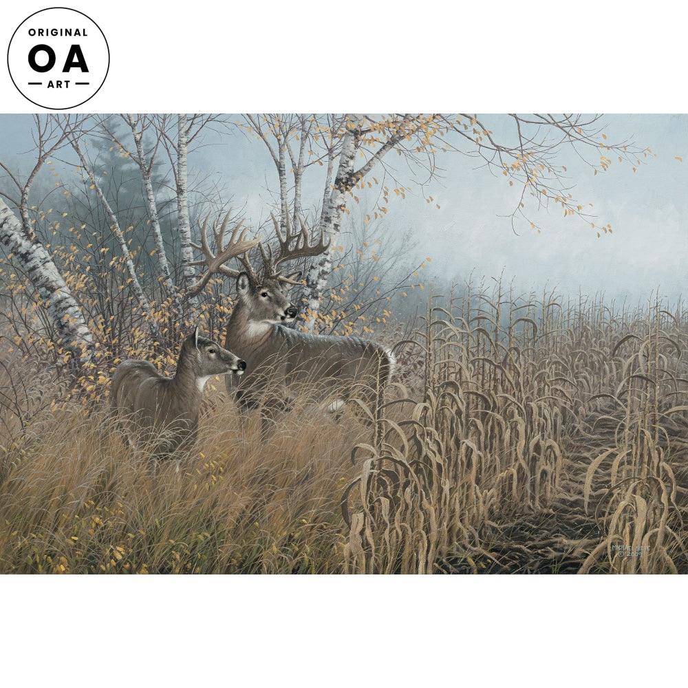 One for Records—Deer Original Oil Painting - Wild Wings