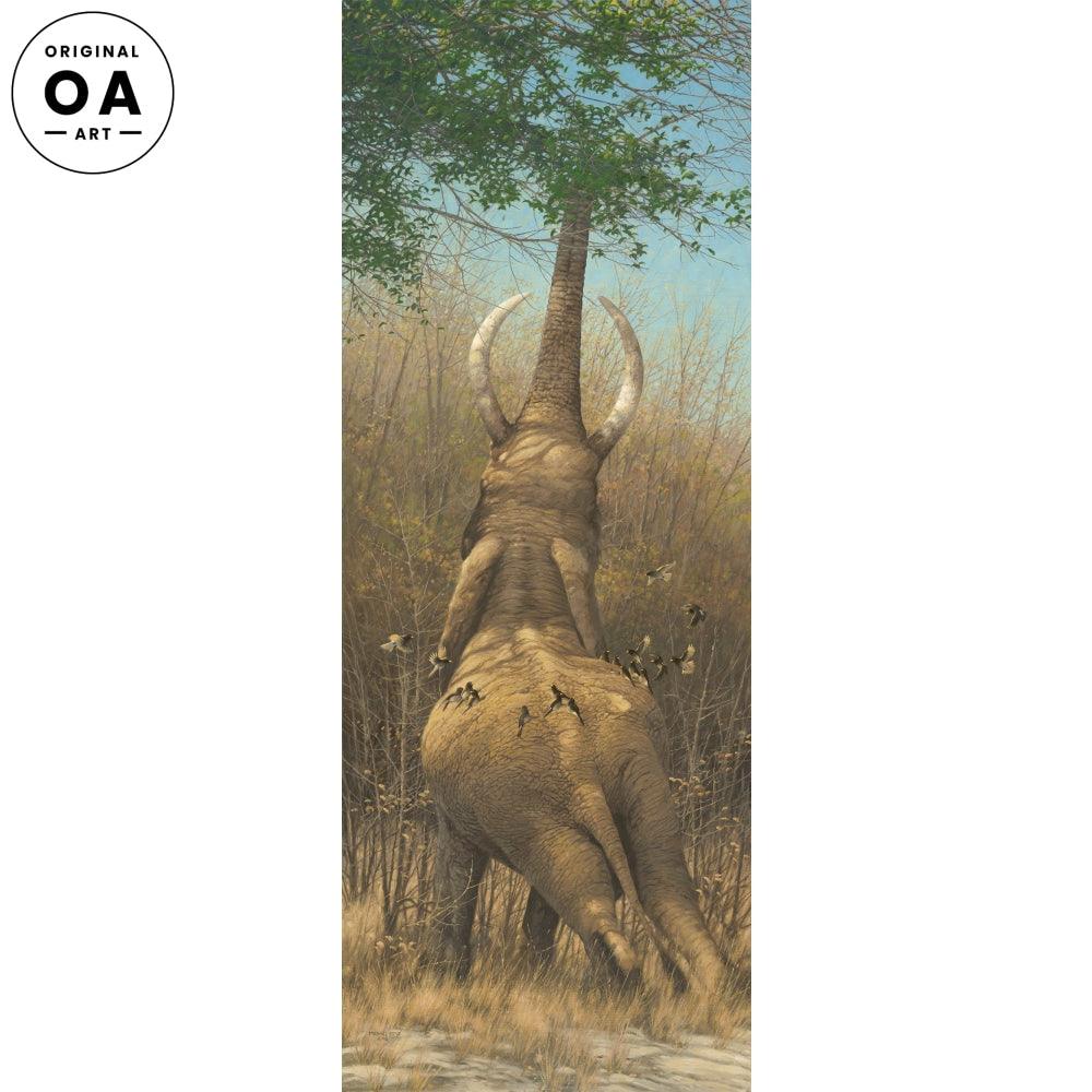 Smorgasbord—Elephant Original Oil Painting - Wild Wings