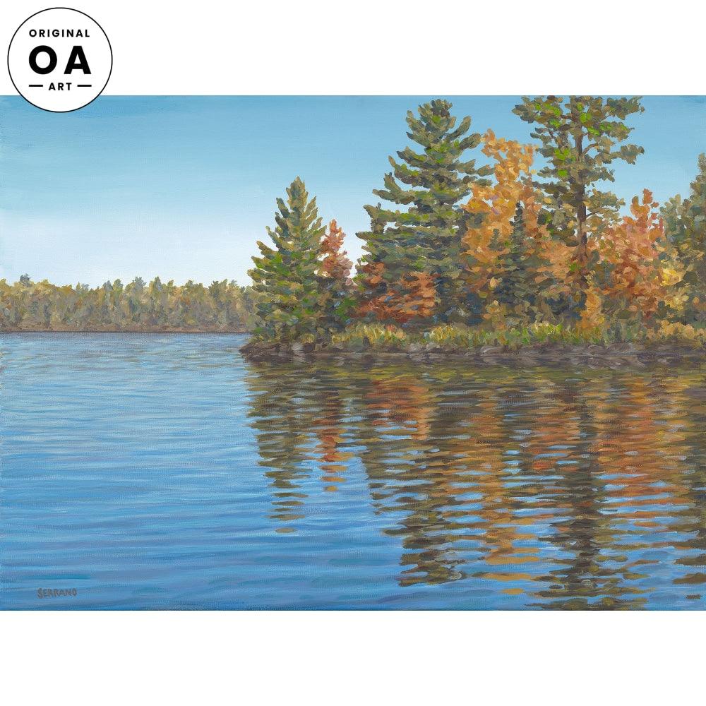 Fall Colors—Lake Original Oil Painting - Wild Wings