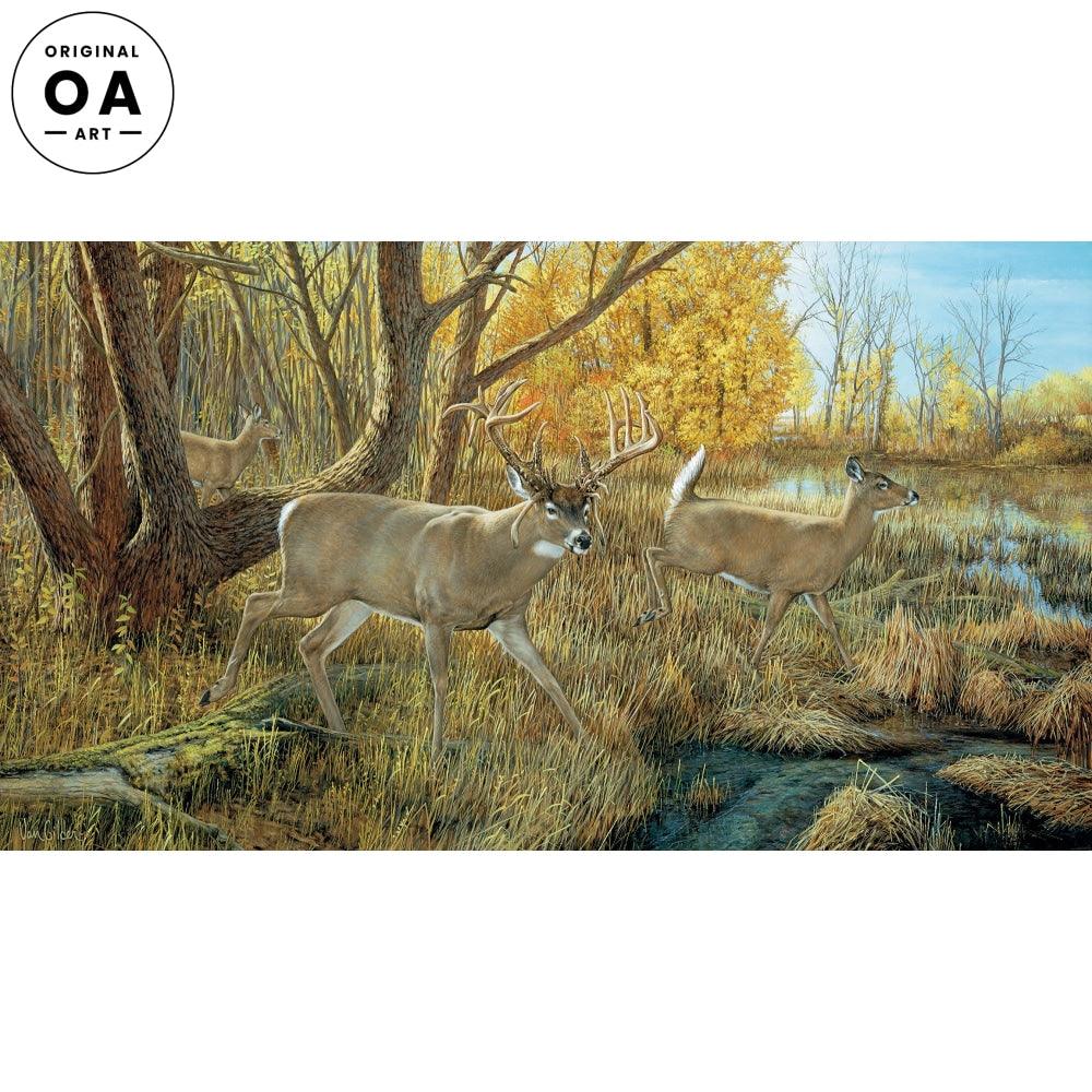 Original* Old Mossy Horns - Whitetail Deer by Ron Van Gilder 24