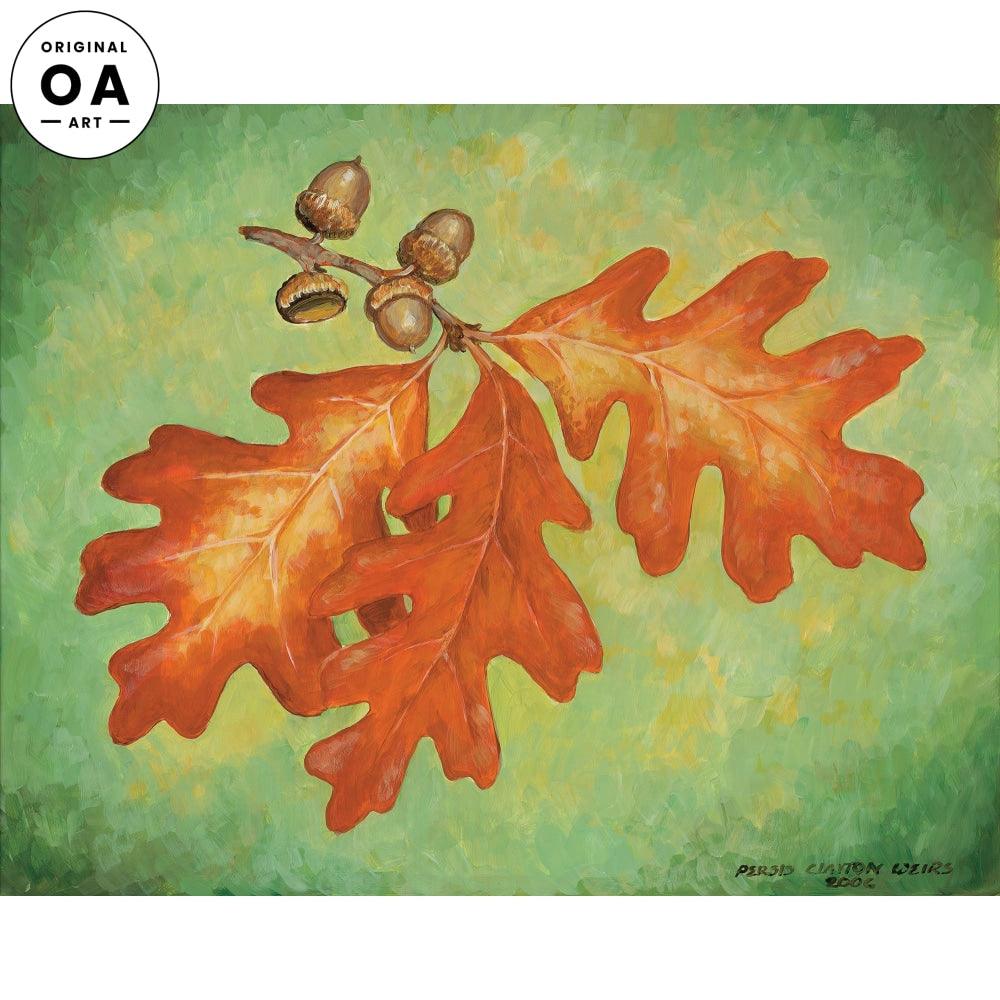 Acorn Study III Original Acrylic Painting - Wild Wings