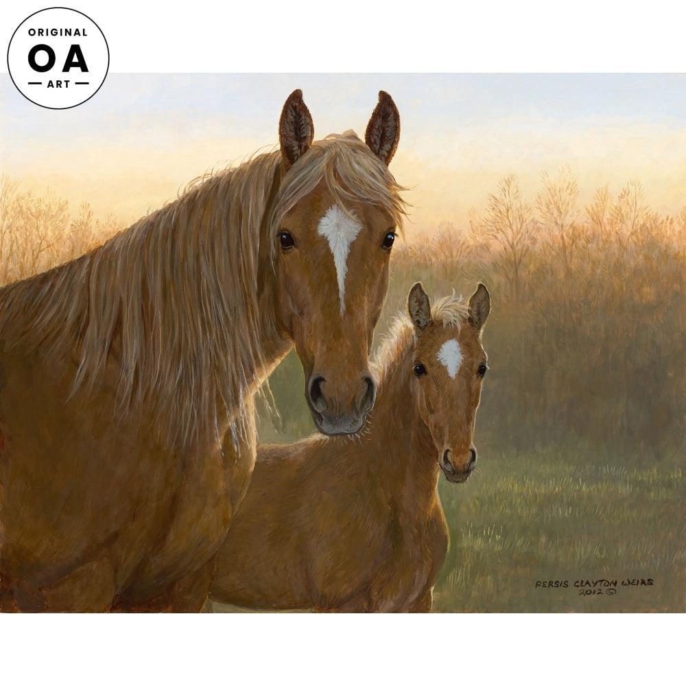 Dusk—Horse Original Acrylic Painting - Wild Wings