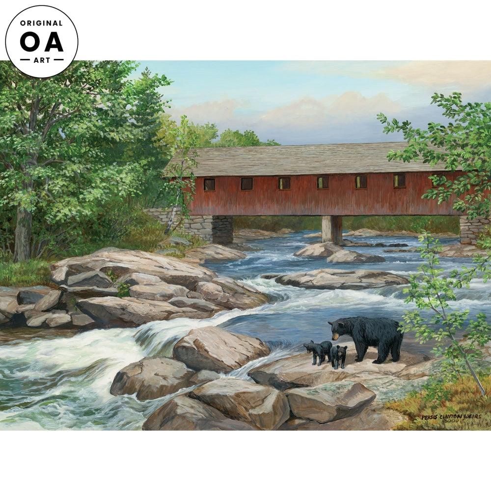 Explorers—Black Bears Original Acrylic Painting - Wild Wings