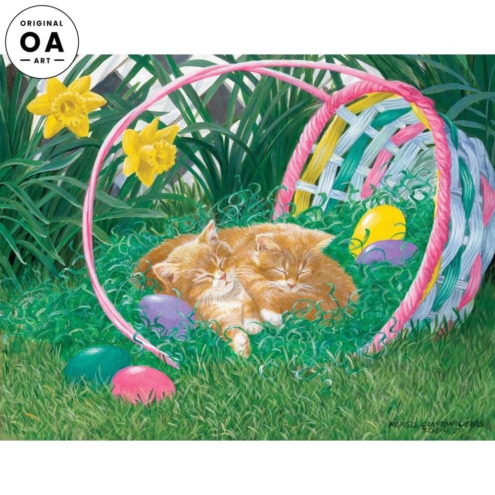 Played Out—Kittens Original Acrylic Painting - Wild Wings