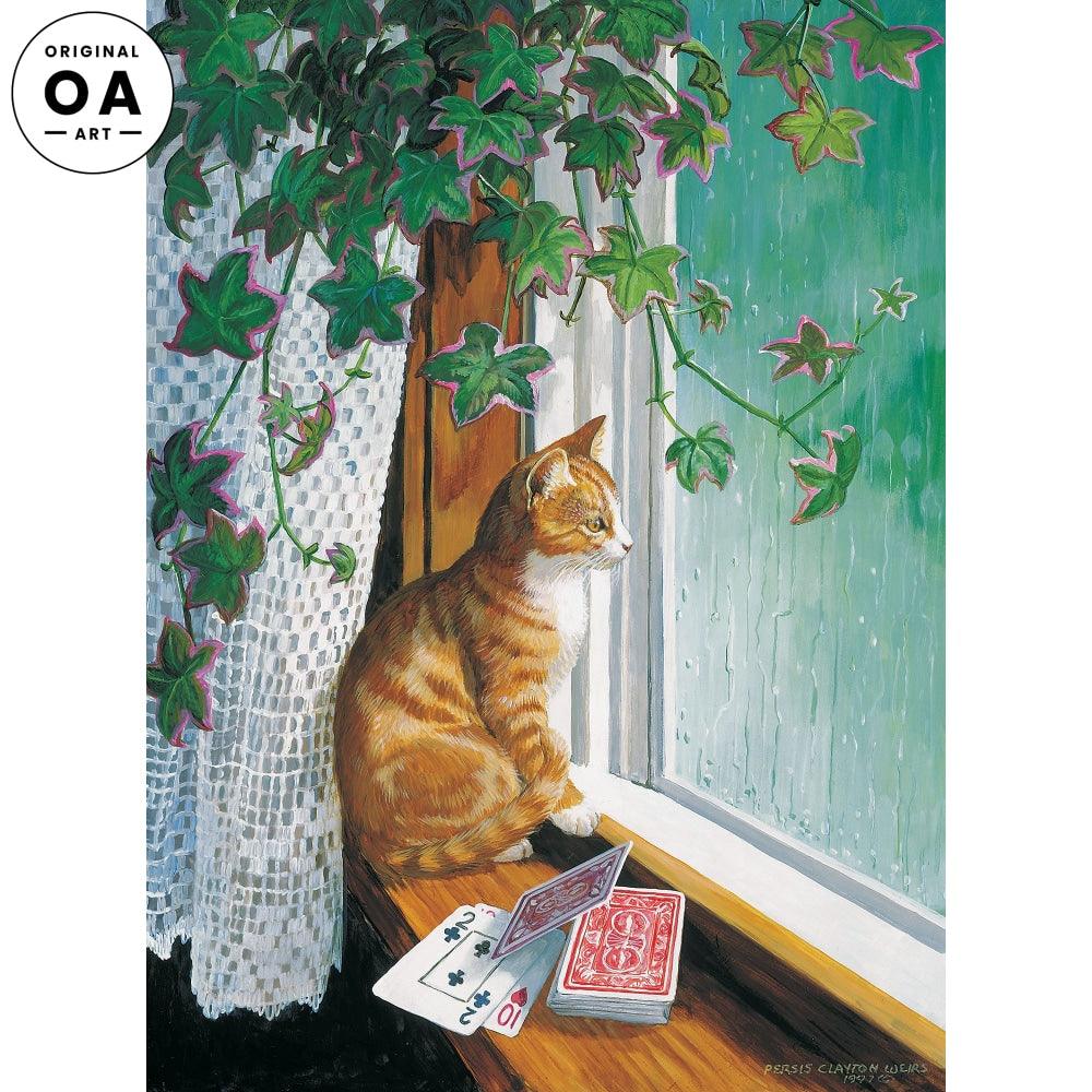 Rainy Day—Cat Original Acrylic Painting - Wild Wings