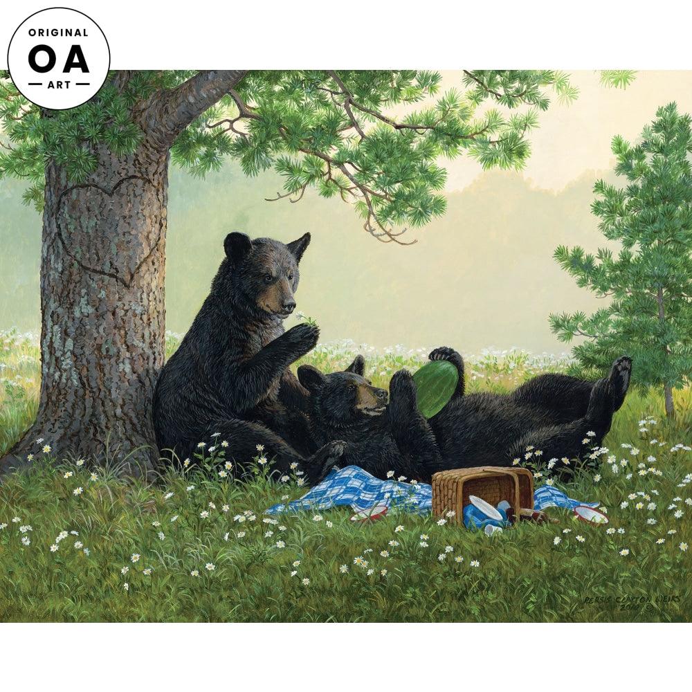 Stolen Moments—Bears Original Acrylic Painting - Wild Wings