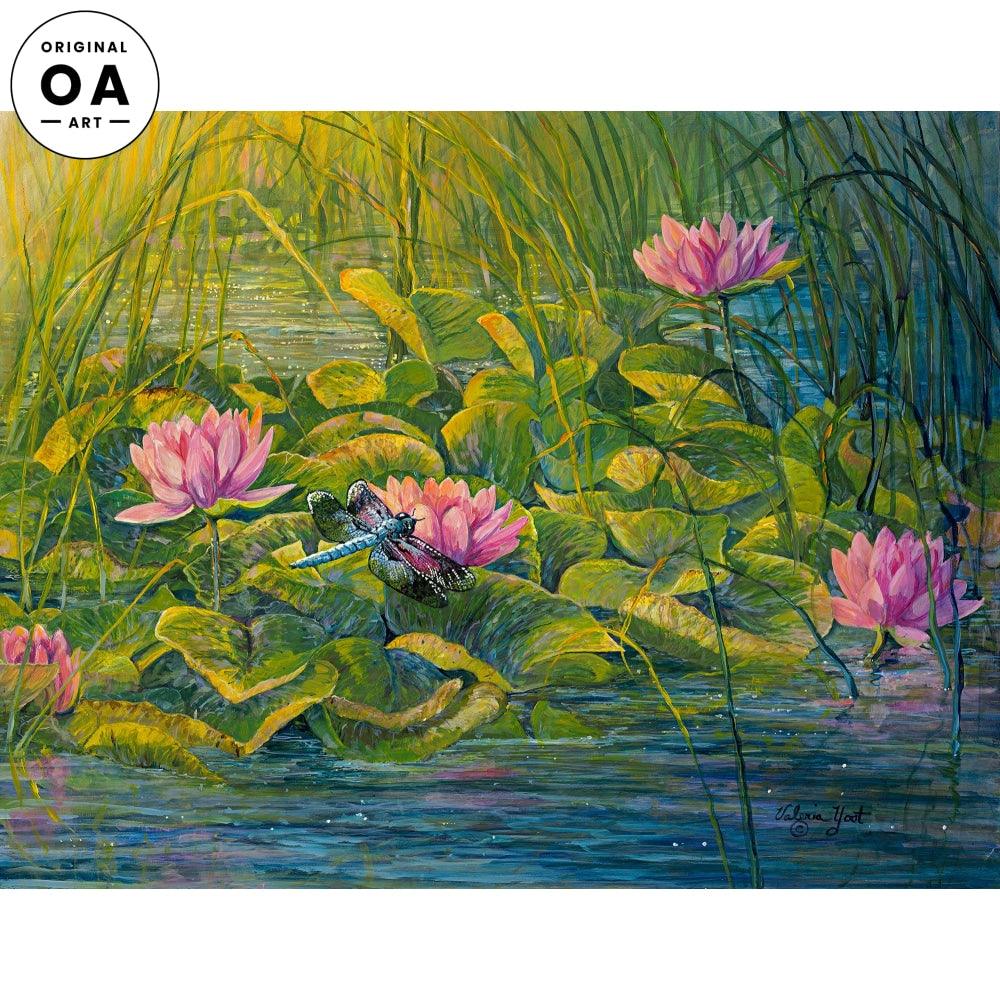 Visitor—Dragonfly Original Acrylic Painting - Wild Wings