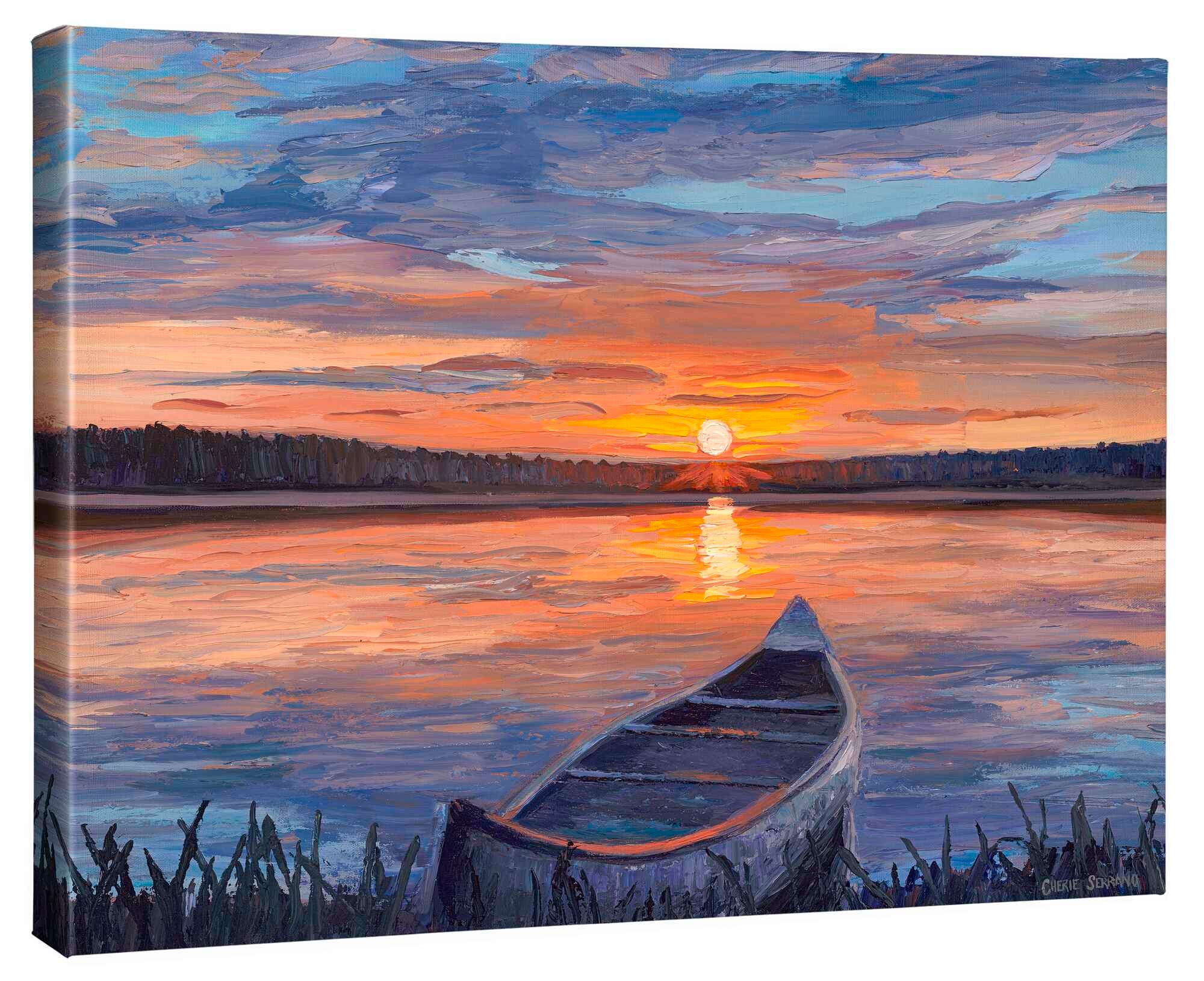 Peaceful Sunset Gallery Wrapped Canvas from Wild Wings