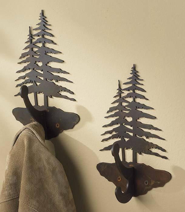 Pine Tree Wall Hooks - Wild Wings
