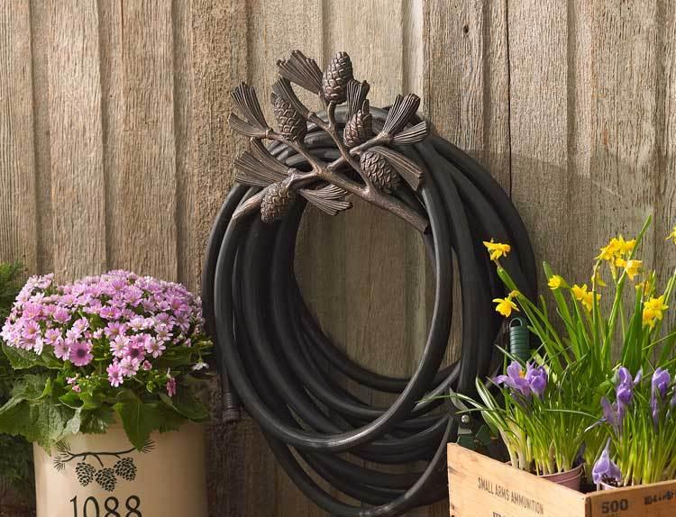 Pinecone Garden Hose Holder from Wild Wings