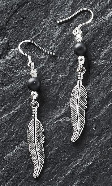 Feather Charm Earrings - Wild Wings
