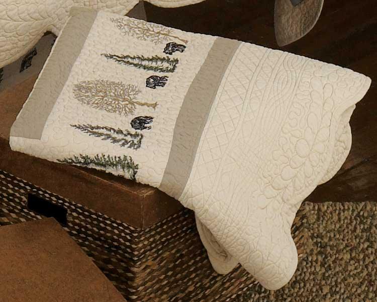 Bear Forest Throw Blanket - Wild Wings