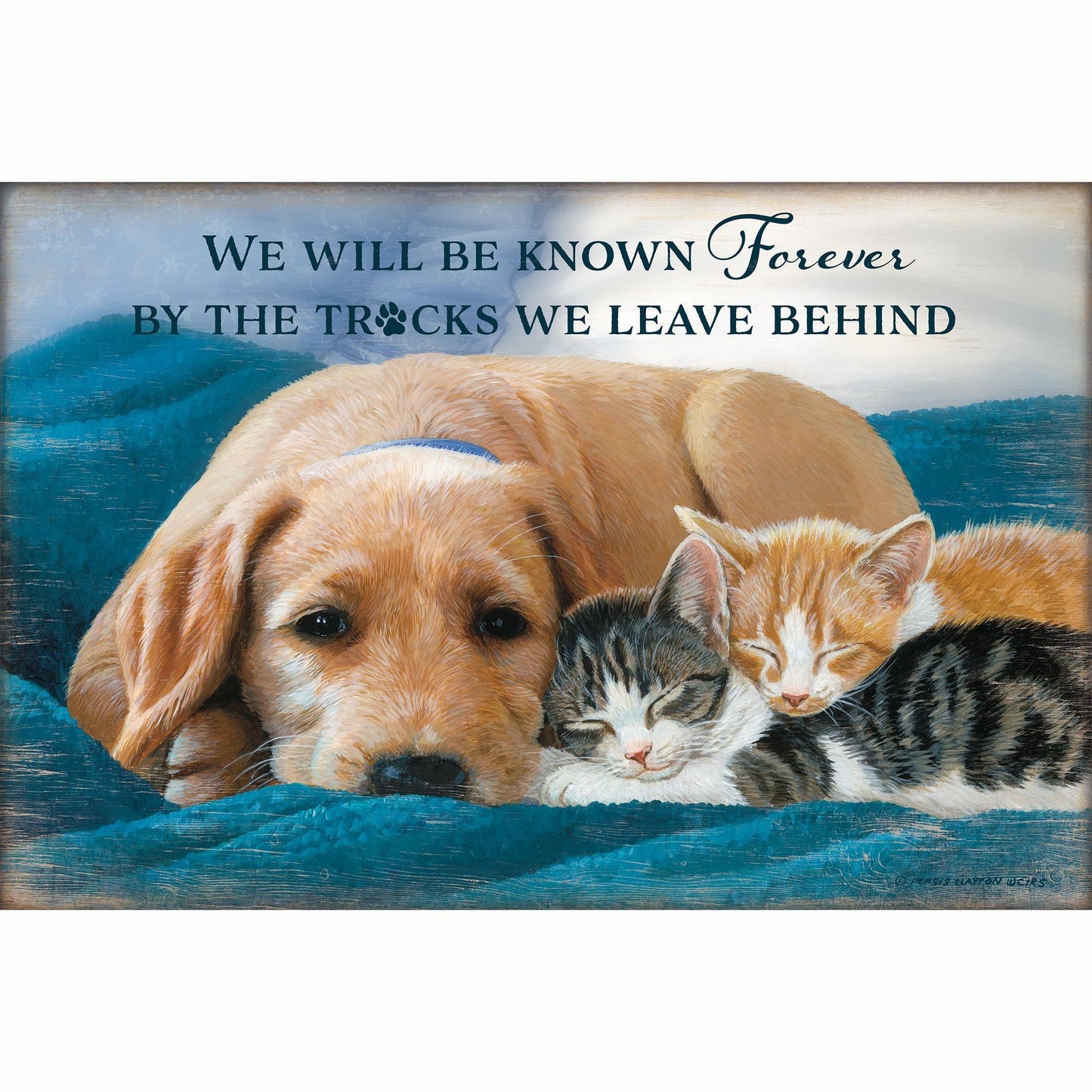 Bowser's Pals—Tracks We Leave 12" x 18" Wood Sign - Wild Wings