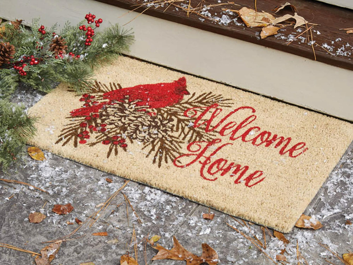 Cardinal Greetings Entry Mat - Wild Wings