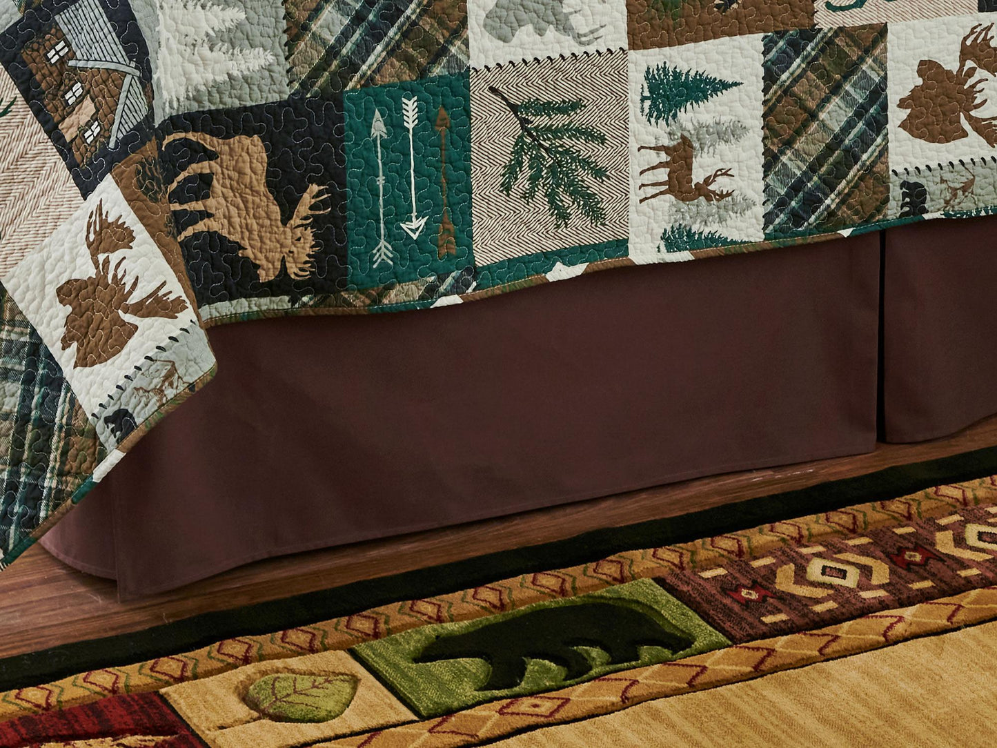 Chocolate Bedskirt (Twin) - Wild Wings