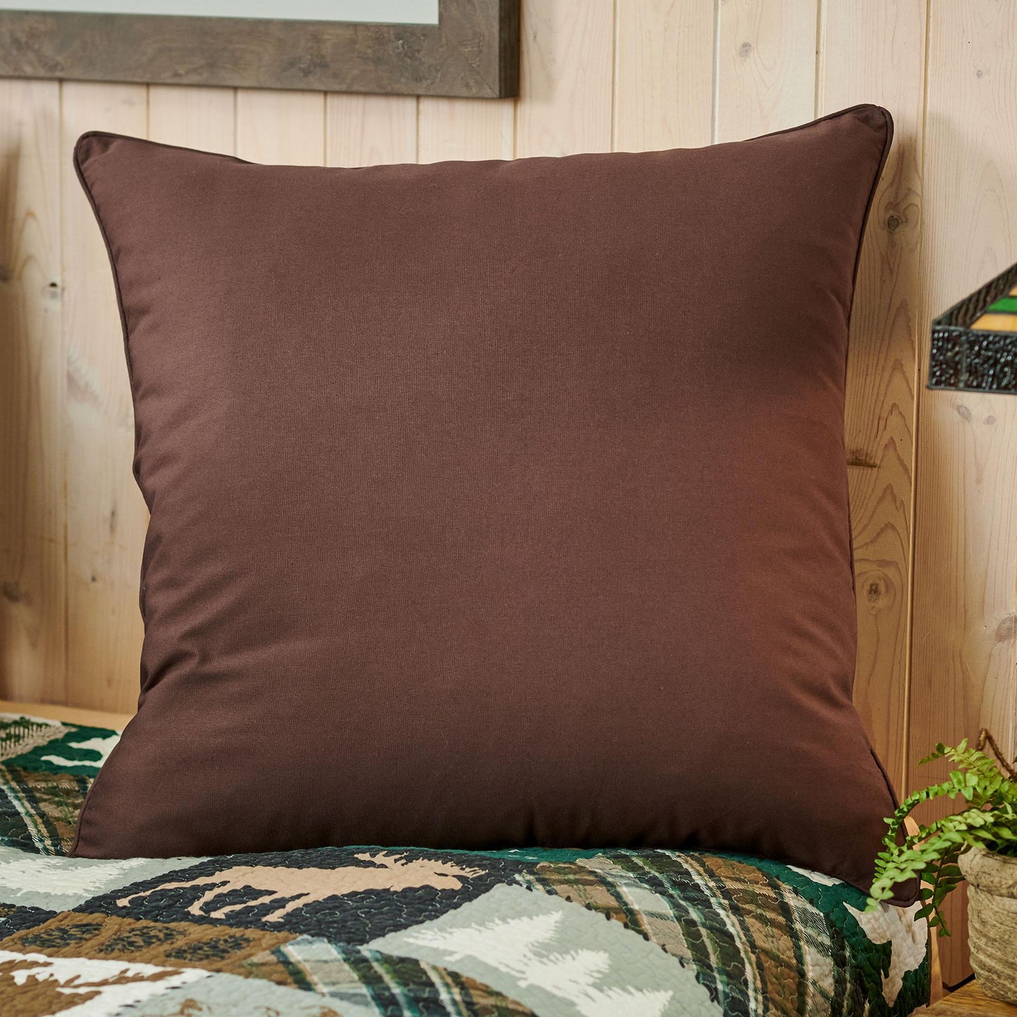 Chocolate Euro Sham - Wild Wings