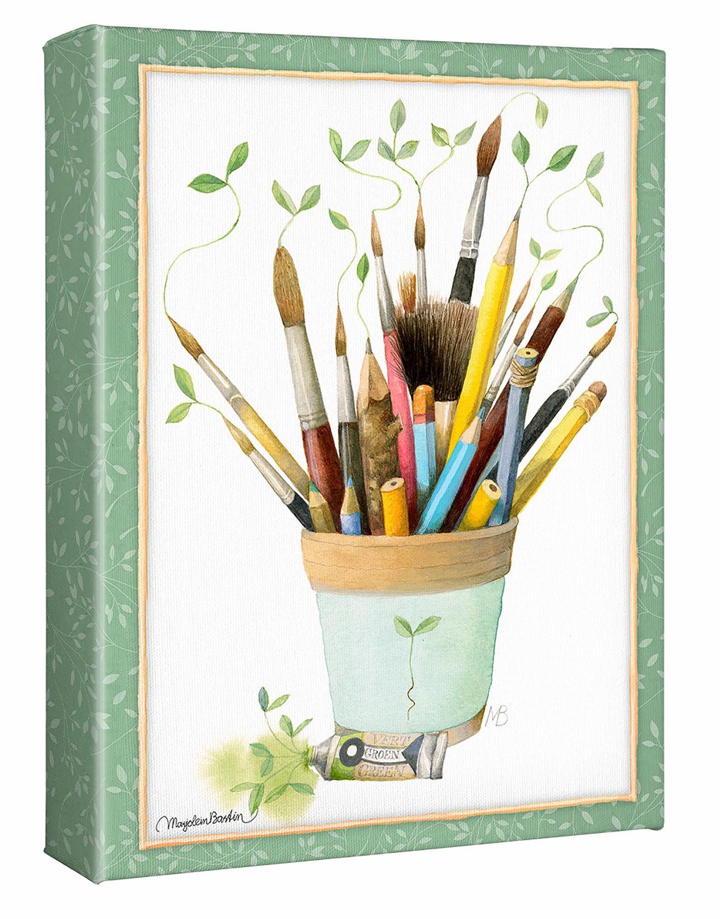 Coloring the New Year Gallery Wrapped Canvas - Wild Wings