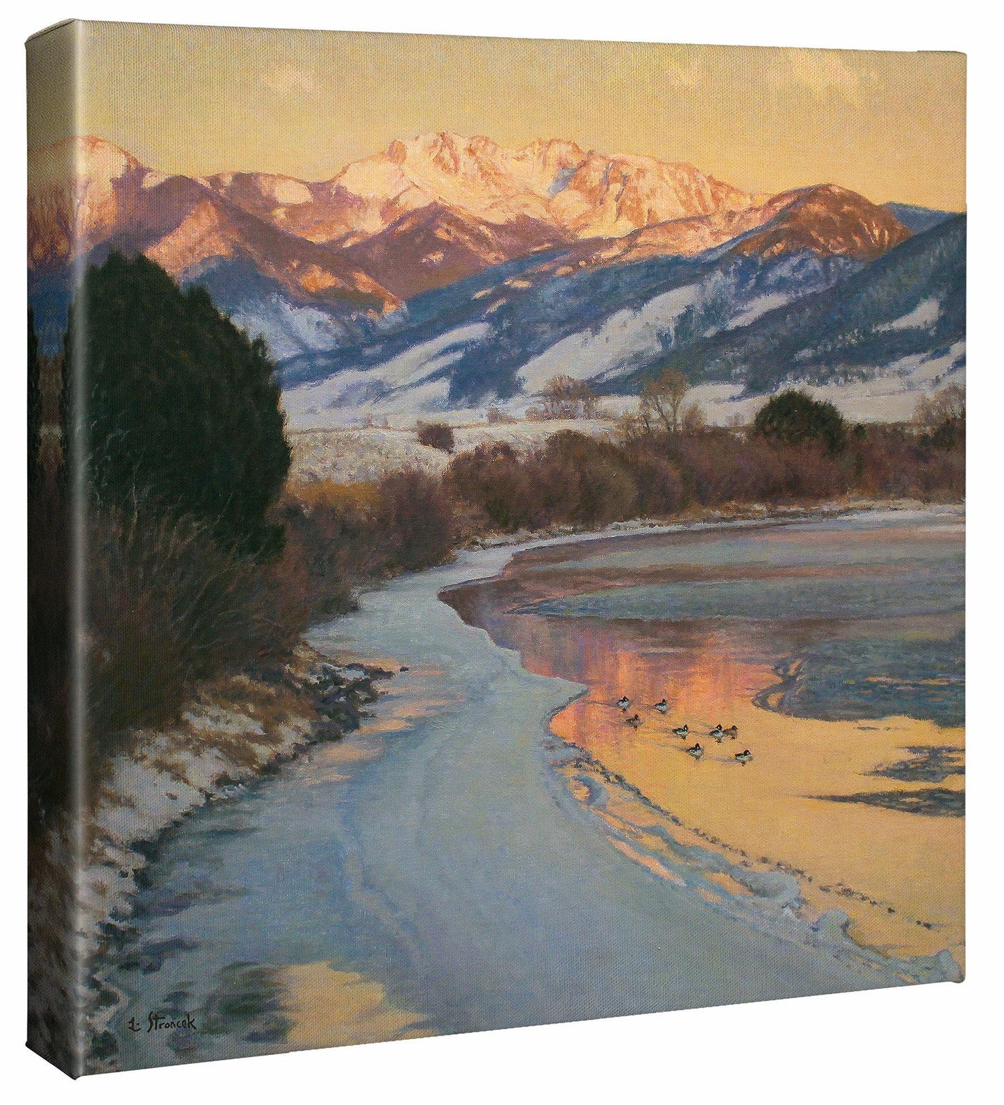 Days End —Goldeneyes Gallery Wrapped Canvas - Wild Wings