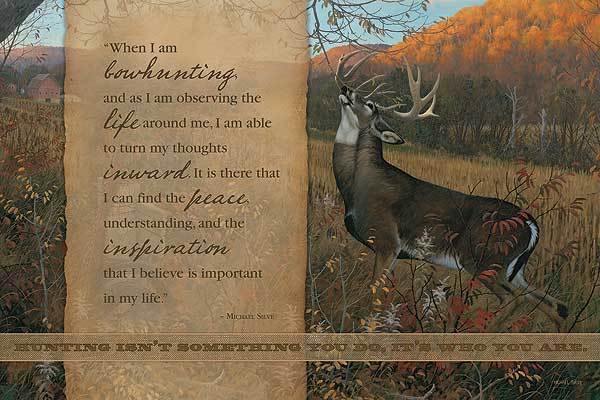 Bow Hunting 12" x 18" Wood Sign - Wild Wings